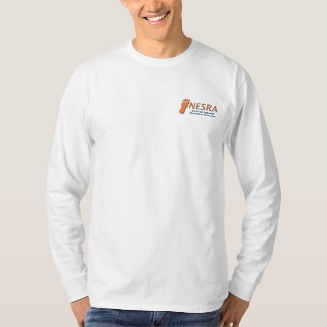 Camiseta T-shirt de NESRA Longsleeve - logotipo com (Frente)