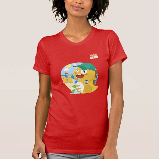 Camiseta T-shirt de New-jersey VIPKID (alaranjado) (Frente)