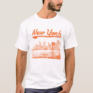 Camiseta T-shirt de New York do vintage