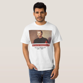 Camiseta T-shirt de Niccolo Machiavelli