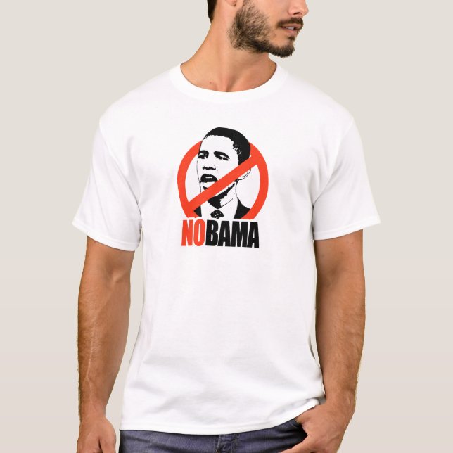 CAMISETA T-SHIRT DE NOBAMA/ANTI-OBAMA (Frente)