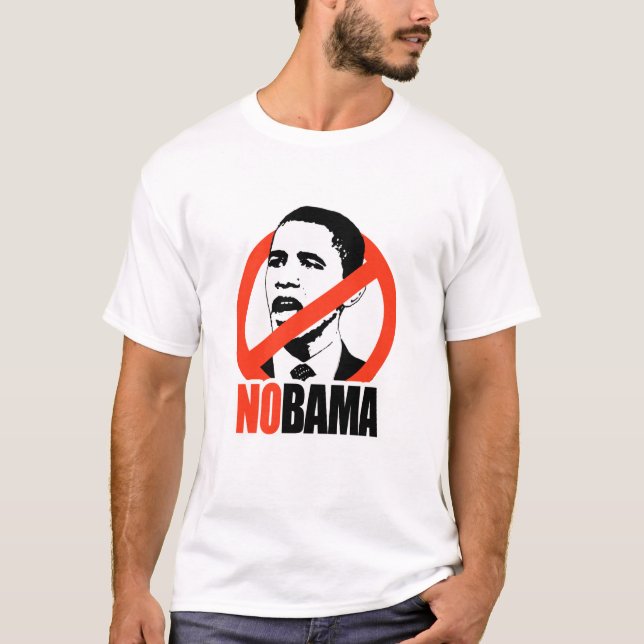 CAMISETA T-SHIRT DE NOBAMA/ANTI-OBAMA (Frente)