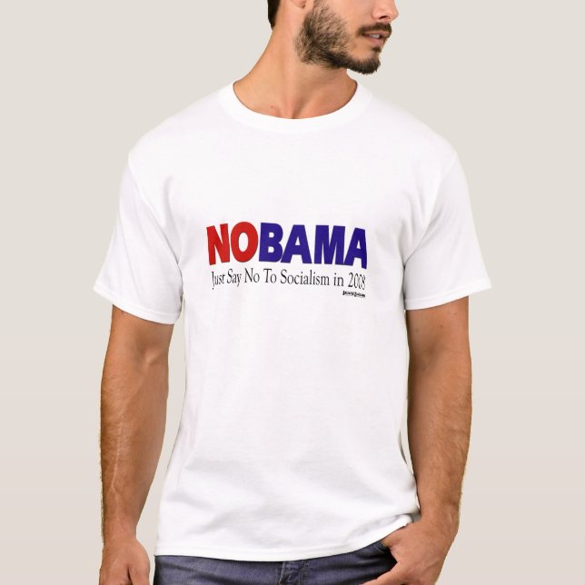 Camiseta T-shirt de NObama - personalizado (Frente)