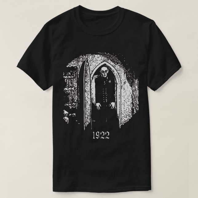 Camiseta T-shirt de Nosferatu - t-shirt do gótico (Frente do Design)