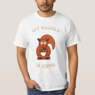 Camiseta T-shirt de noz da família