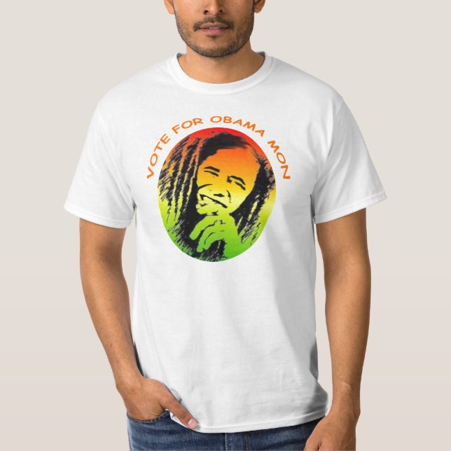 Camiseta T-shirt de Obama segunda-feira (Frente)