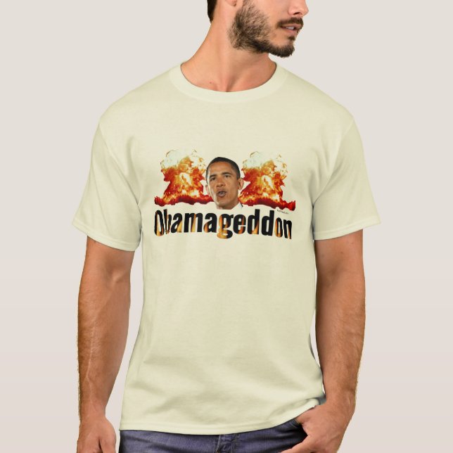 Camiseta T-shirt de Obamageddon (Frente)