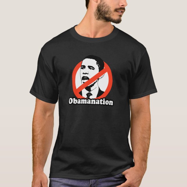 CAMISETA T-SHIRT DE OBAMANATION/ANTI-OBAMA (Frente)