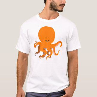 Camiseta T-Shirt de Octopus Feminina em Cartoon