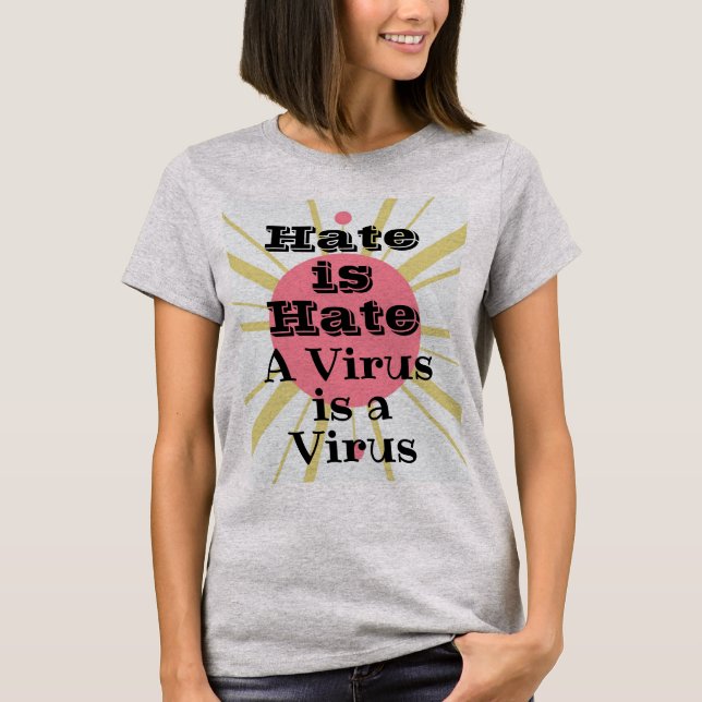 Camiseta T-Shirt de Ódio/Vírus (Frente)
