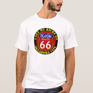 CAMISETA T-SHIRT DE OKLAHOMA DO OKLAHOMA CITY DA ROTA 66