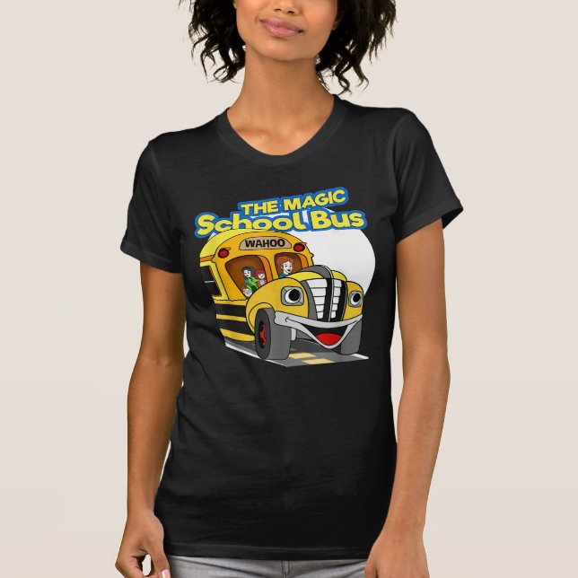 Camiseta T-Shirt de ônibus escolar mágico (Frente)
