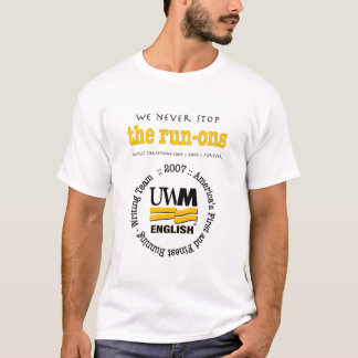 Camiseta T-shirt de Ons do funcionamento da equipe
