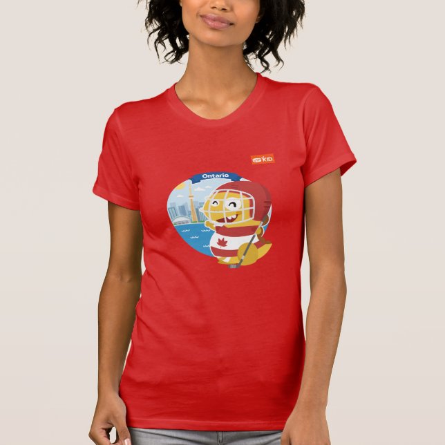 Camiseta T-shirt de Ontário VIPKID (alaranjado) (Frente)
