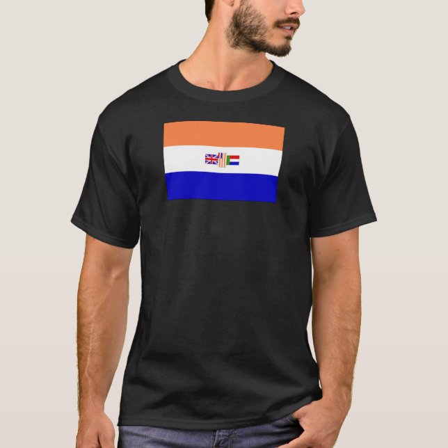 Camiseta T-shirt de Oranje-Blanje-Blou (Frente)