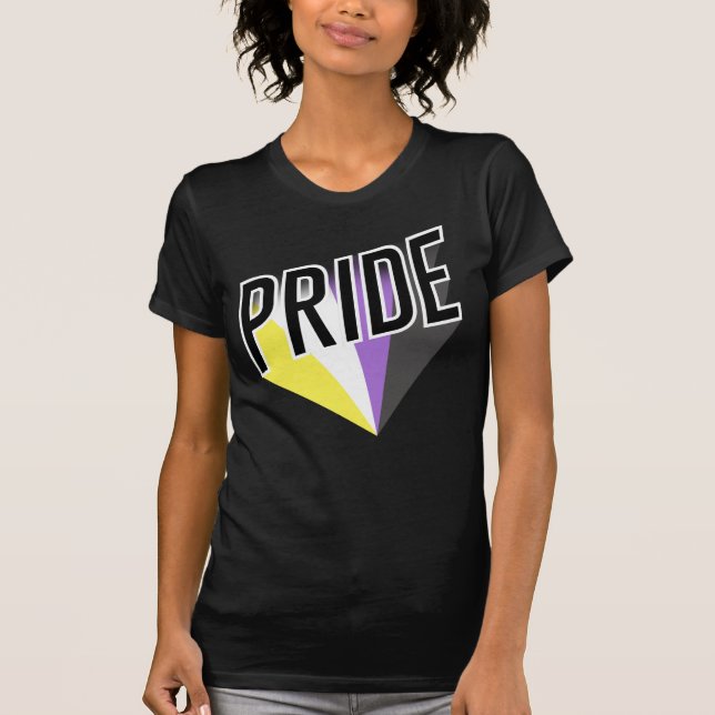 Camiseta T-Shirt de Orgulho Não Binário (Frente)