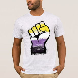 Camiseta T-Shirt de Orgulho Não Binário