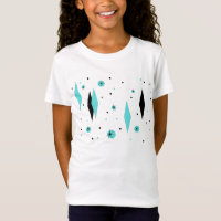 T-Shirt de Ouros e Estrelas de Turquesa Retrovisor