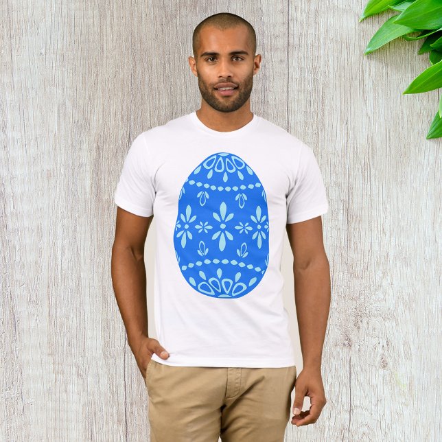 Camiseta T-Shirt De Ovos De Páscoa Azul (Criador carregado)
