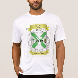 Camiseta T-shirt de Palmer/homens brancos da reunião de