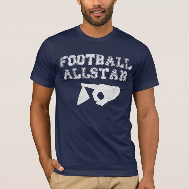Camiseta T-shirt de papel de Allstar do futebol (Frente)
