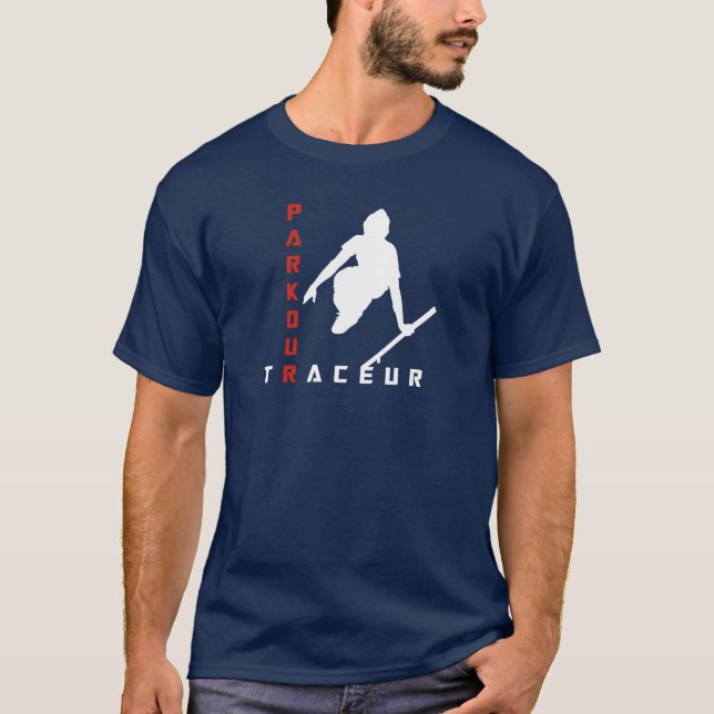 Camiseta T-shirt de Parkour Traceur (Frente)