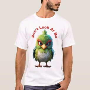 Camiseta T-Shirt De Pássaro Irritado