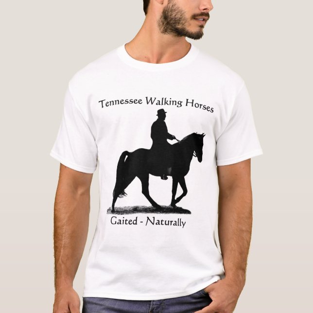 Camiseta T-shirt de passeio do cavalo de Tennessee (Frente)