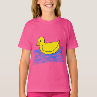 Camiseta T-Shirt de pato amarelo bonito