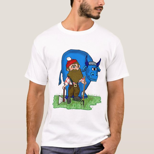 Camiseta T-shirt de Paul Bunyan Customizeable por (Frente)