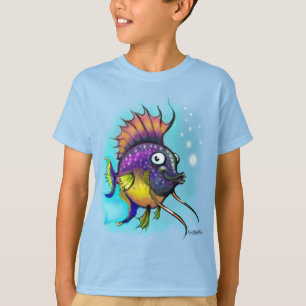 Camiseta T-Shirt de Peixe Arco-Íris