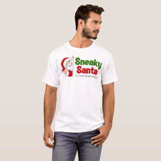 Camiseta T-Shirt de Pequena Folga Papai noel Enevoado