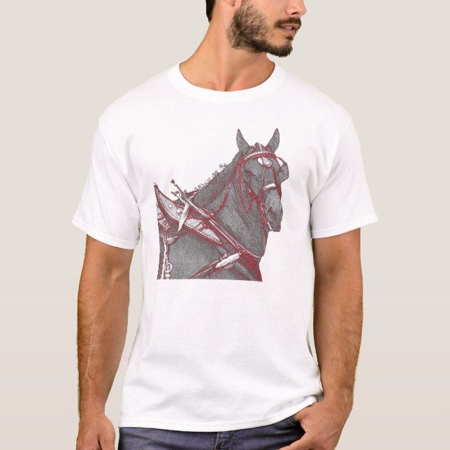 Camiseta T-shirt de Percheron (Frente)