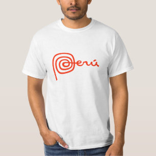 Camiseta T-shirt de Peru do logotipo