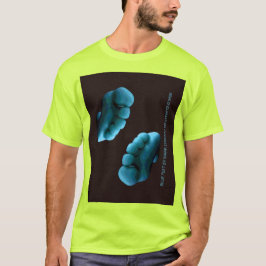 Camiseta T-Shirt de Pés Azul