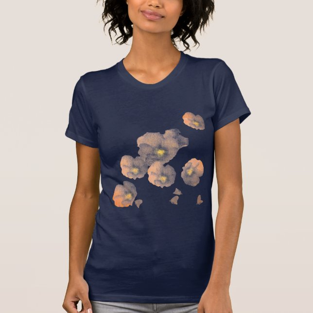 Camiseta T-Shirt de Petais em queda (Frente)