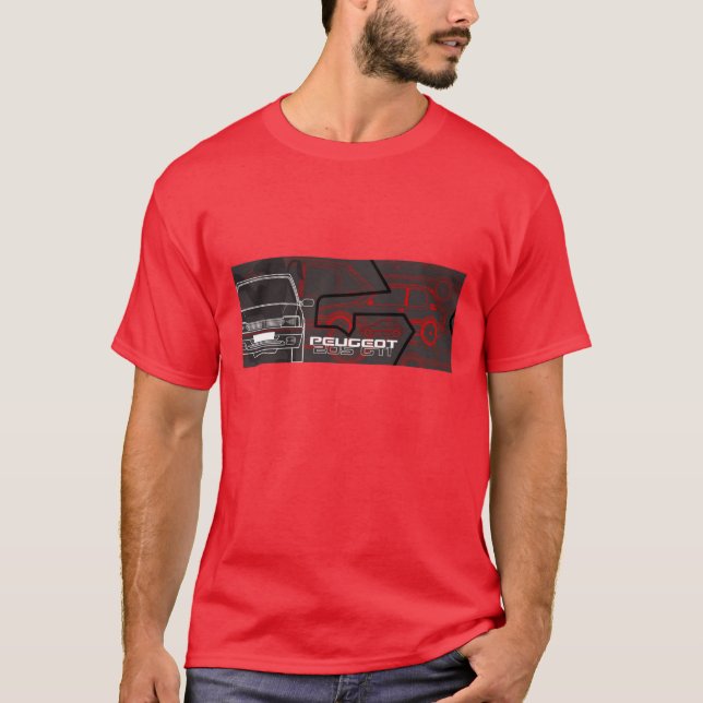 Camiseta T-shirt de Peugeot 205 GTI (Frente)