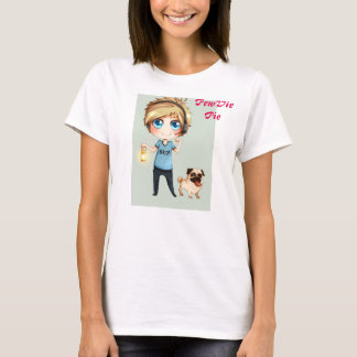 Camiseta T-shirt de PewDiePie do Anime