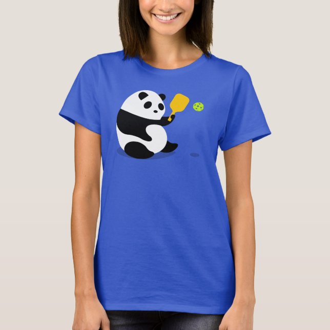 Camiseta T-shirt de Pickleball: De "panda Pickleball " (Frente)