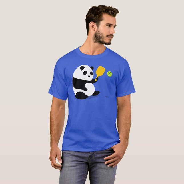 Camiseta T-shirt de Pickleball: De "panda Pickleball " (Frente Completa)