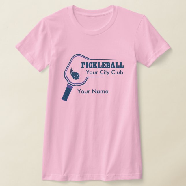 Camiseta T-shirt de Pickleball Personalizável Pickleball (Postura )