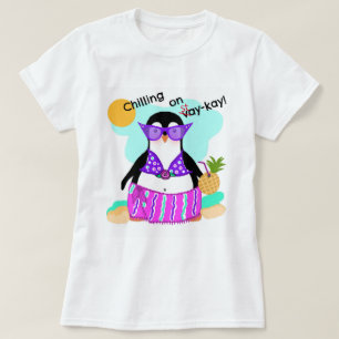 Camiseta T-SHIRT de Pinguin em ação de permanência (fér