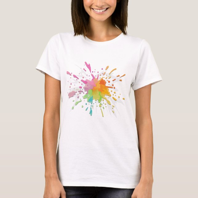 Camiseta t-shirt de pintura (Frente)