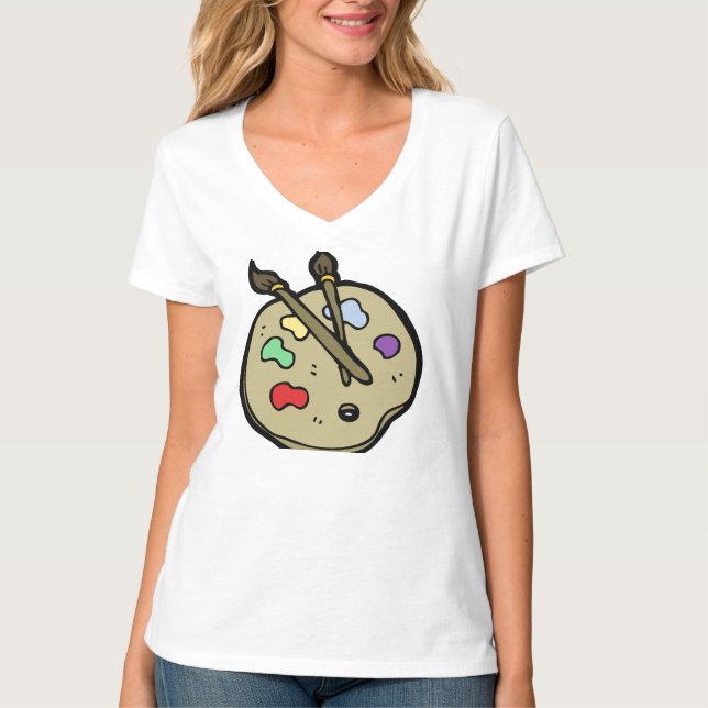 Camiseta t-shirt de pintura (Frente)
