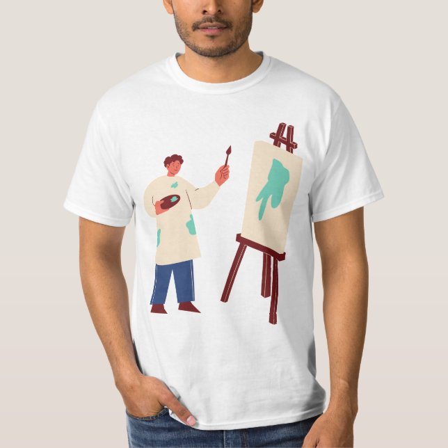 Camiseta t-shirt de pintura (Frente)