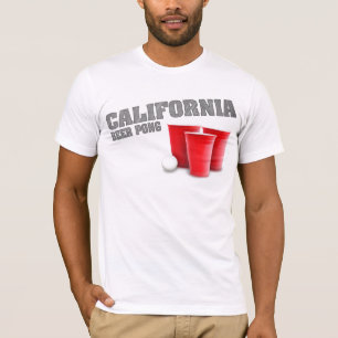 Camiseta T-shirt de Pong da cerveja de Califórnia