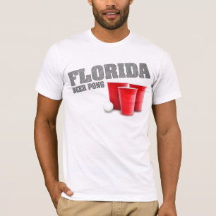 Camiseta T-shirt de Pong da cerveja de Florida