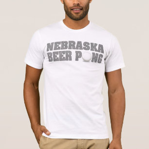 Camiseta T-shirt de Pong da cerveja de Nebraska