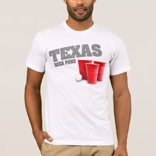 Camiseta T-shirt de Pong da cerveja de Texas