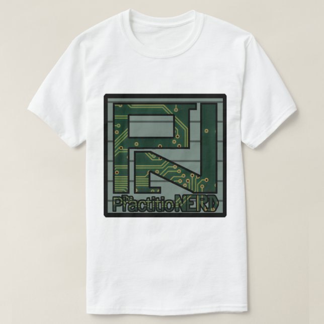 Camiseta T-shirt de PractitioNERD da tecnologia (Frente do Design)